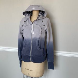 Lululemon Athletica SPECIAL EDITION ombré Scuba Hoodie with removable sleeves